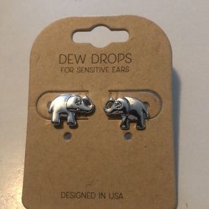 elephant earrings. Cute/dainty. New.  Bundle with other pieces for discount
